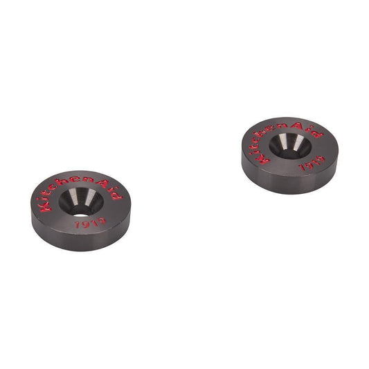 Kitchenaid W10846206 Refrigerator Handle Medallion Kit with 2 Medallions and Wrenches for KAD Models - Black