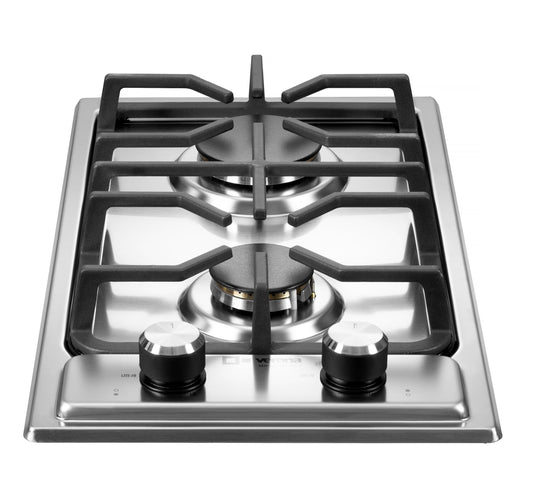 VDGCT212FSS Verona 12" Designer Gas Cooktop - Brass Burners - SS