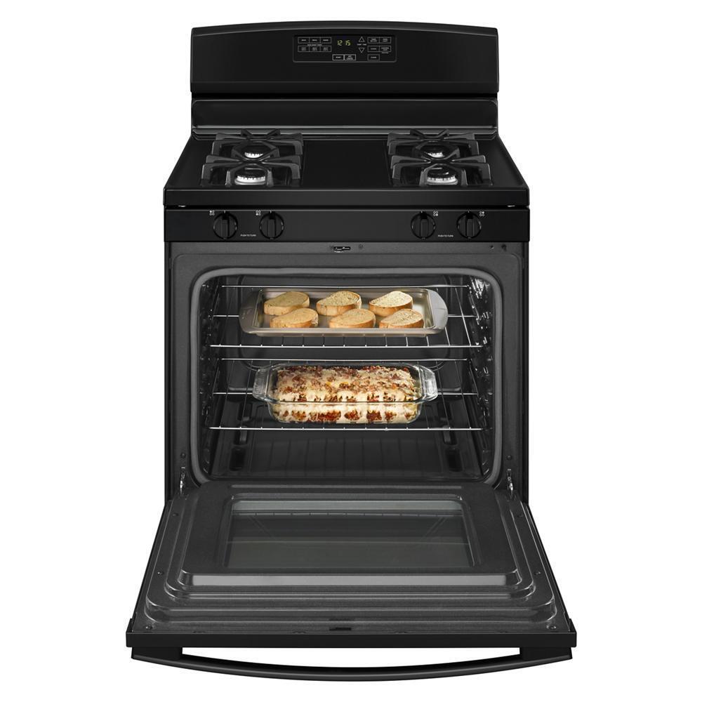 Amana AGR6603SFB 30-inch Gas Range with Self-Clean Option