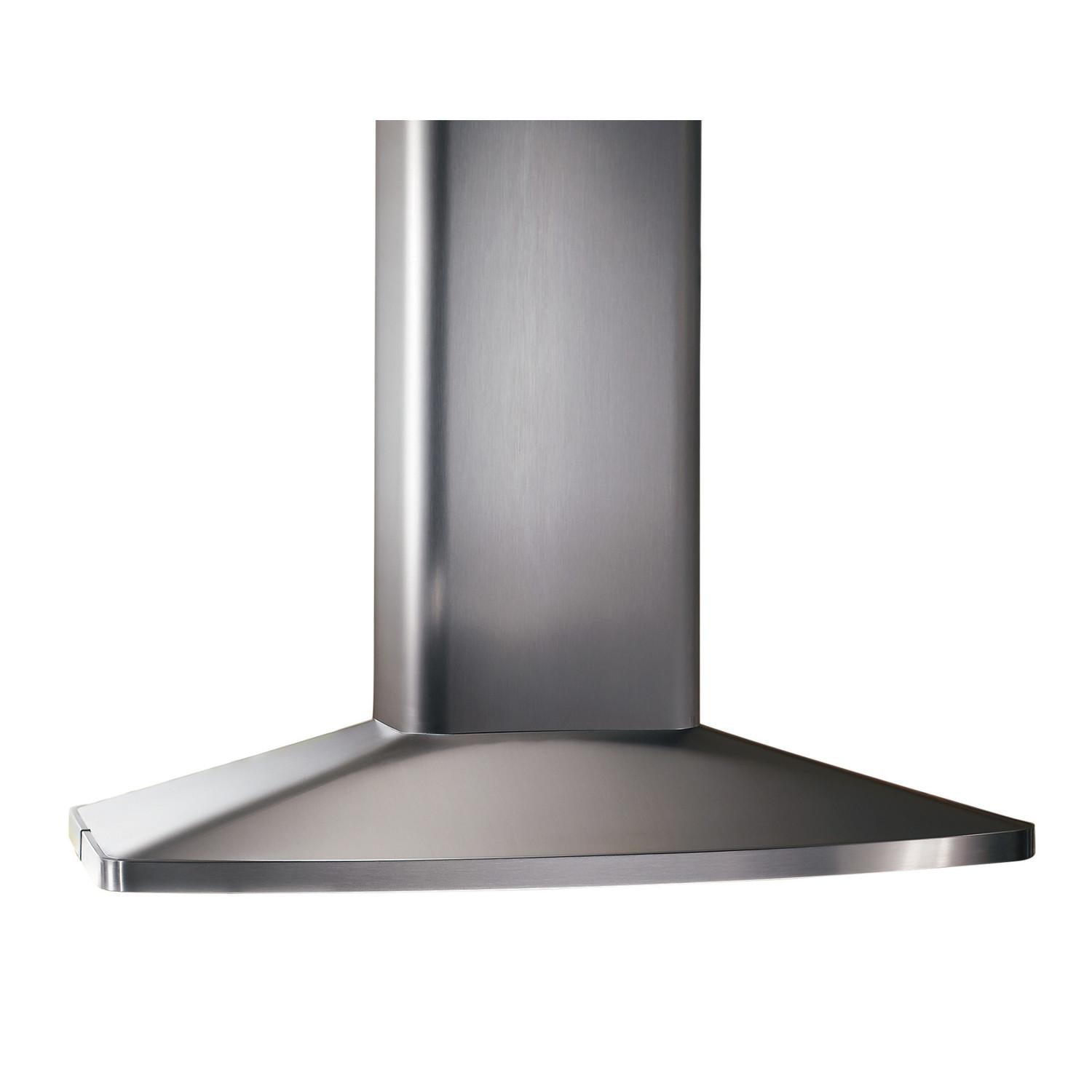 Broan E5490SS **DISCONTINUED** Broan® 35-7/16-Inch x 27-9/16-Inch Convertible Island Chimney Range Hood, 550 Max Blower CFM