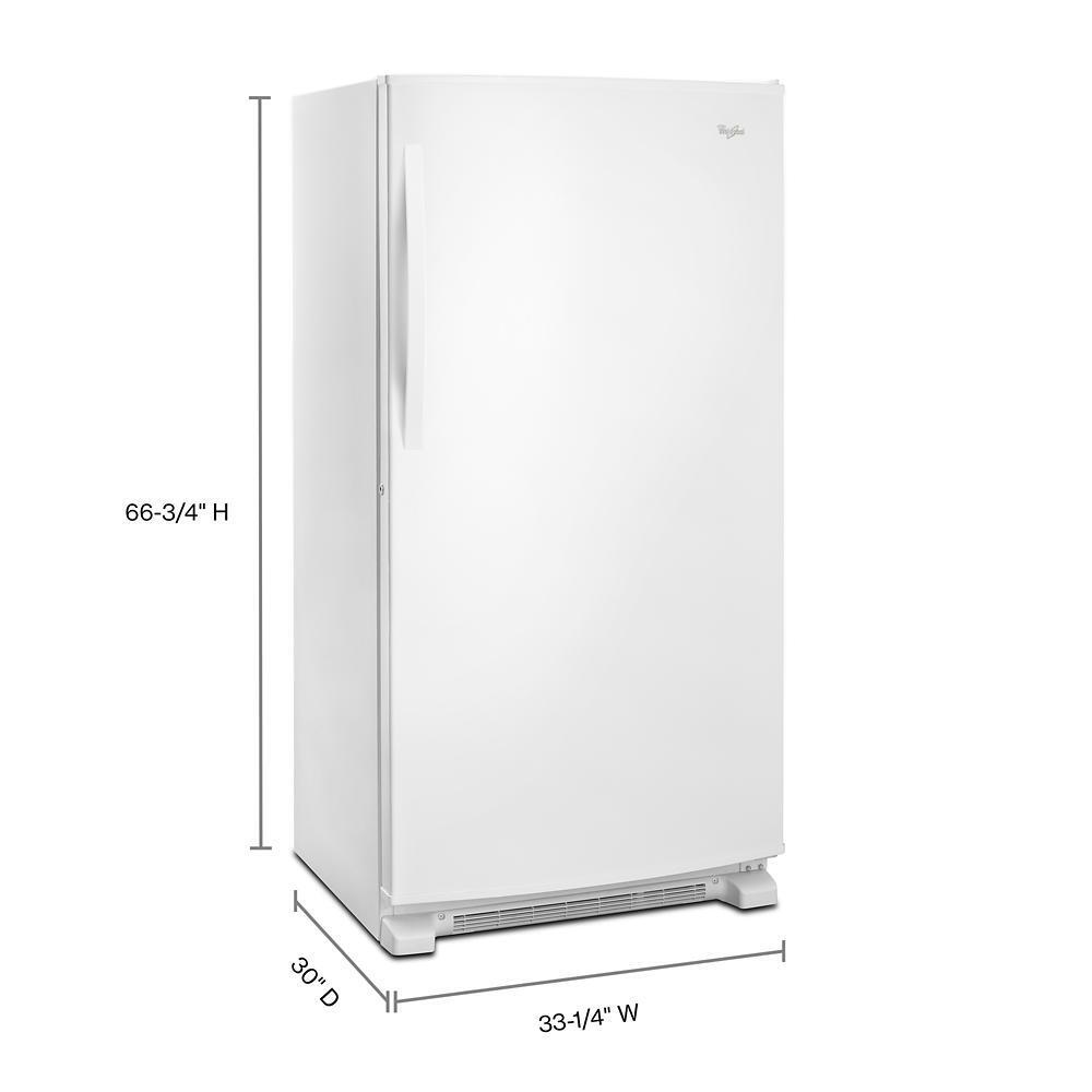 Whirlpool WZF79R20DW 20 cu. ft. Upright Freezer with Temperature Alarm