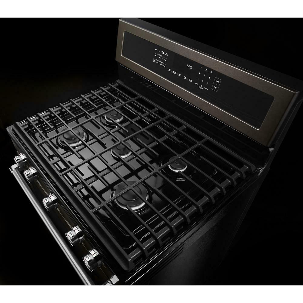 Kitchenaid KFGG500EBS 30-Inch 5-Burner Gas Convection Range
