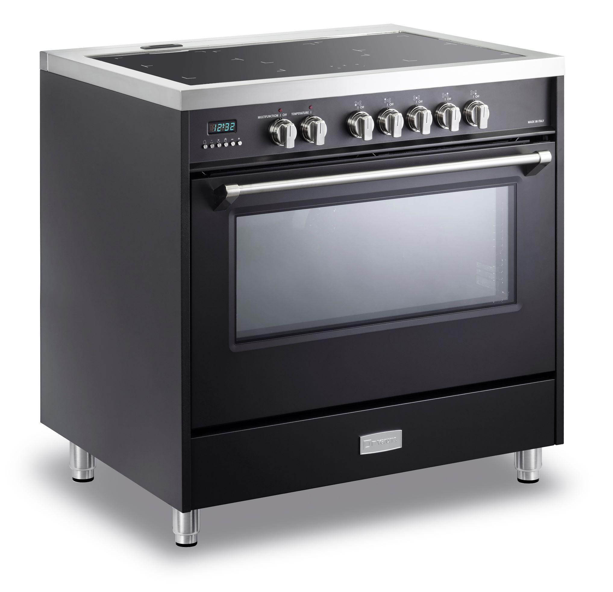 Designer 36" Induction Single Oven Range - Matte Black