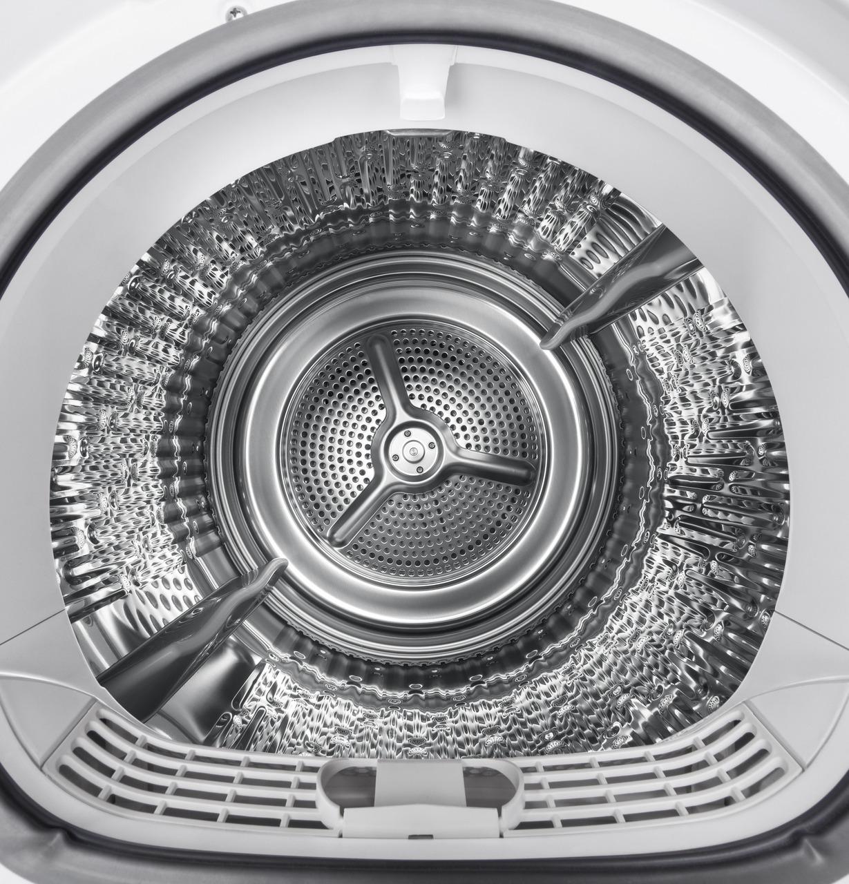 4.1 cu.ft. Capacity Smart 24" Ventless Condenser Frontload Electric Dryer with Stainless Steel Basket