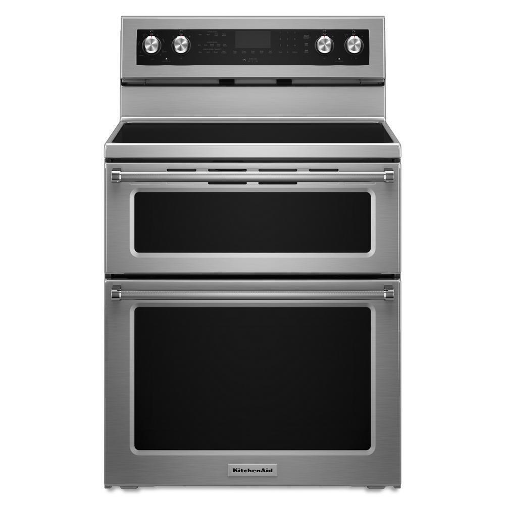 Kitchenaid KFED500ESS 30-Inch 5 Burner Electric Double Oven Convection Range