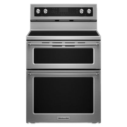 Kitchenaid KFED500ESS 30-Inch 5 Burner Electric Double Oven Convection Range