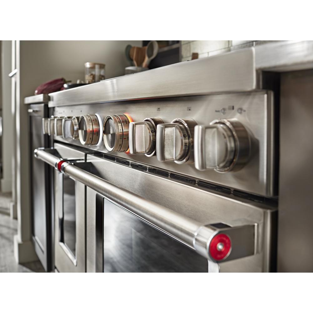 KFDC558JSS KitchenAid® 48'' Smart Commercial-Style Dual Fuel Range with Griddle