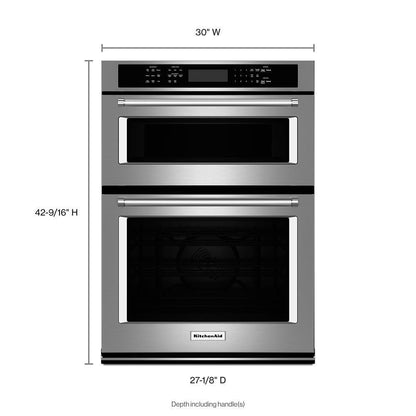 KITCHENAID 30" Combination Wall Oven with Even-Heat(TM) True Convection (Lower Oven)