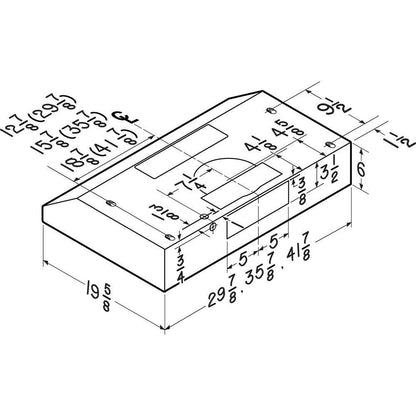 BCDF130BLS Broan® Glacier 30-Inch Convertible Under-Cabinet Range Hood, 375 Max Blower CFM, Black Stainless Steel