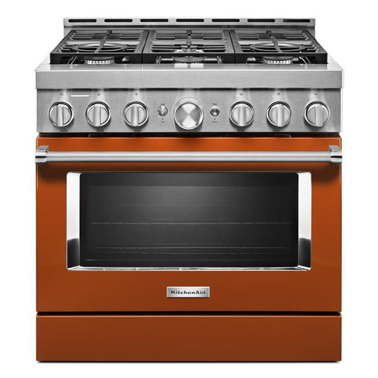 KFGC506JSC KitchenAid® 36'' Smart Commercial-Style Gas Range with 6 Burners