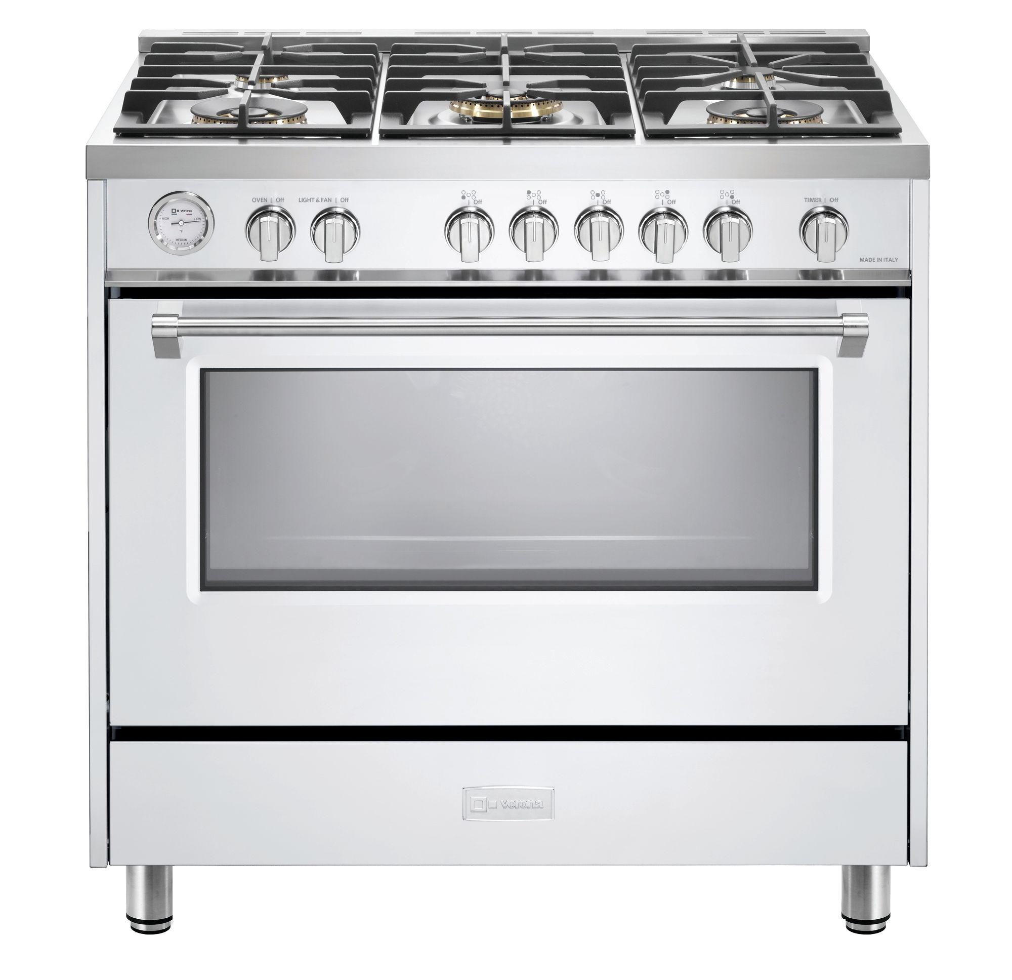 Designer 36" Gas Single Oven Range - White