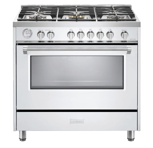 Verona VDFSGG365W Designer 36" Gas Single Oven Range - White