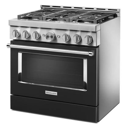 KFGC506JBK KitchenAid® 36'' Smart Commercial-Style Gas Range with 6 Burners