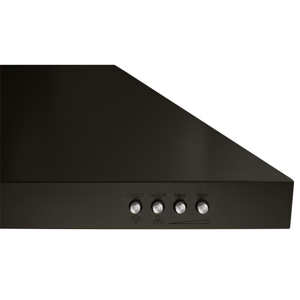 Whirlpool WVW53UC0HV 30" Contemporary Black Stainless Wall Mount Range Hood