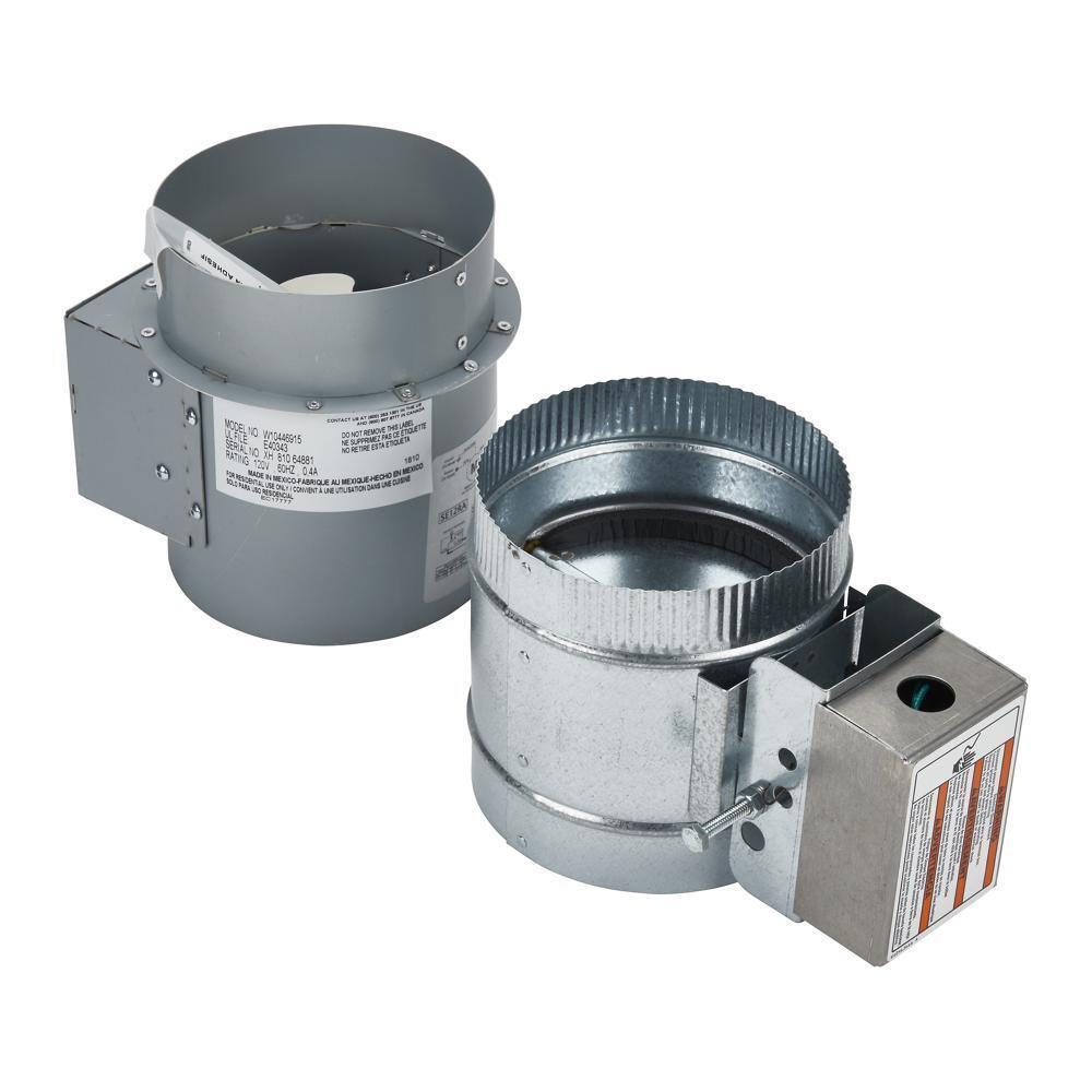 Whirlpool W10446915 6" Range Hood Make-Up Air Kit, ventilation greater than 400 CFM
