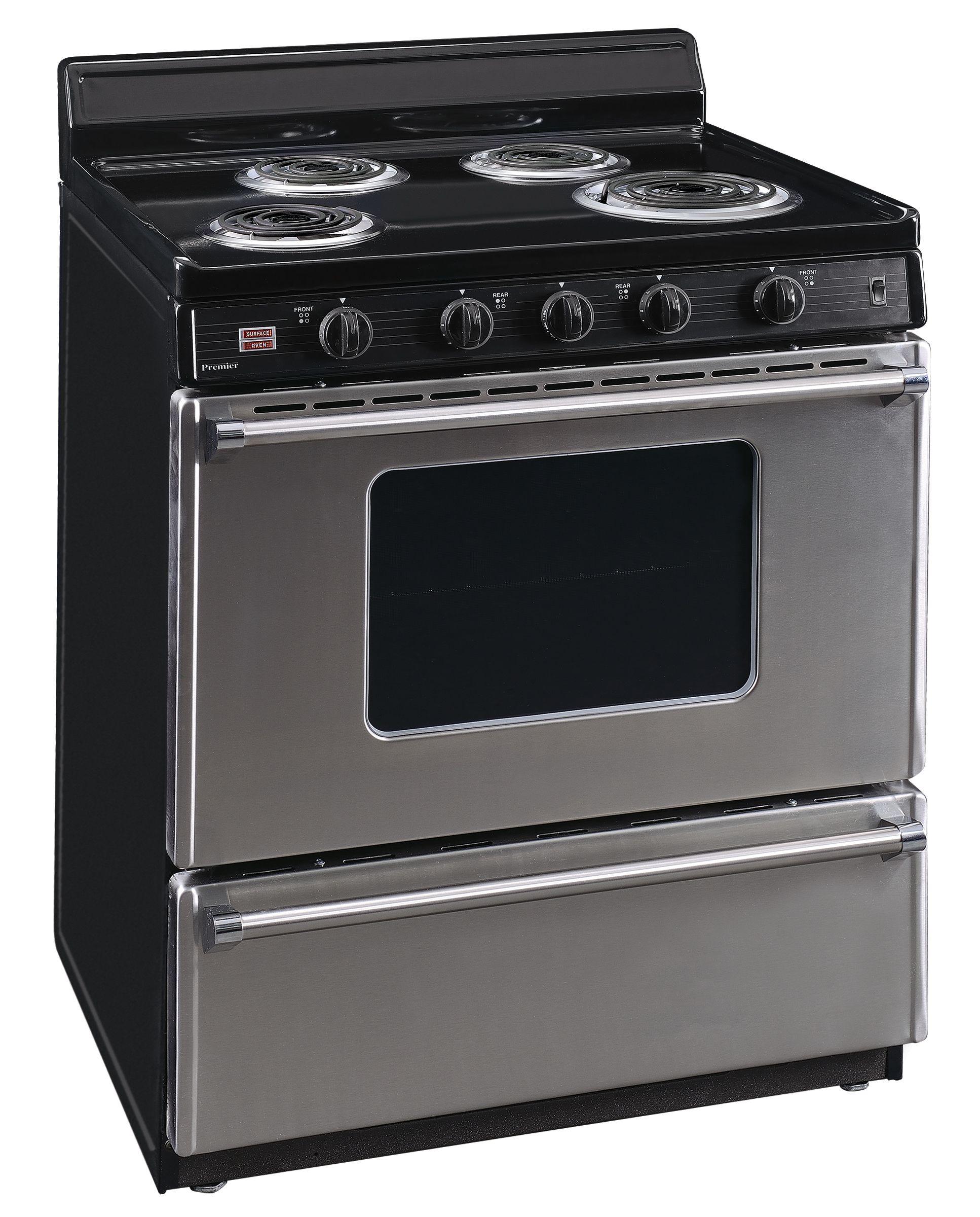 Premier EFK600BP 30 in. Freestanding Electric Range in Stainless Steel