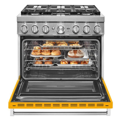 KFDC506JYP KitchenAid® 36'' Smart Commercial-Style Dual Fuel Range with 6 Burners