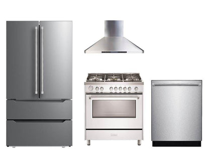 Verona VDFSGG365W Designer 36" Gas Single Oven Range - White