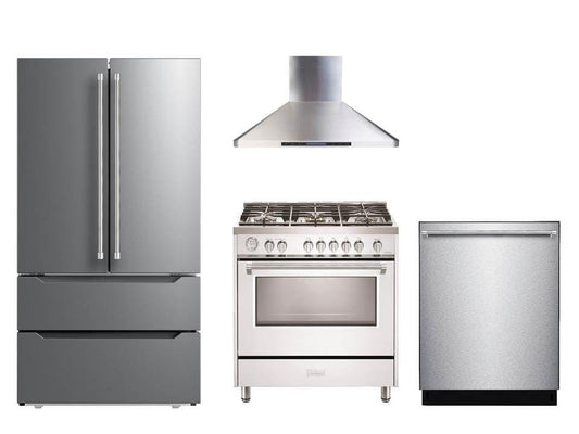Verona VDFSGG365W Designer 36" Gas Single Oven Range - White