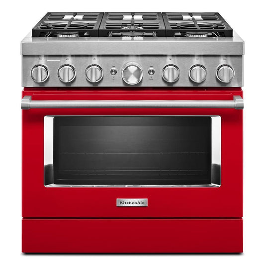 KFDC506JPA KitchenAid® 36'' Smart Commercial-Style Dual Fuel Range with 6 Burners