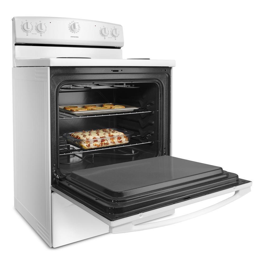 Amana ACR2303MFW 30-inch Amana® Electric Range with Warm Hold