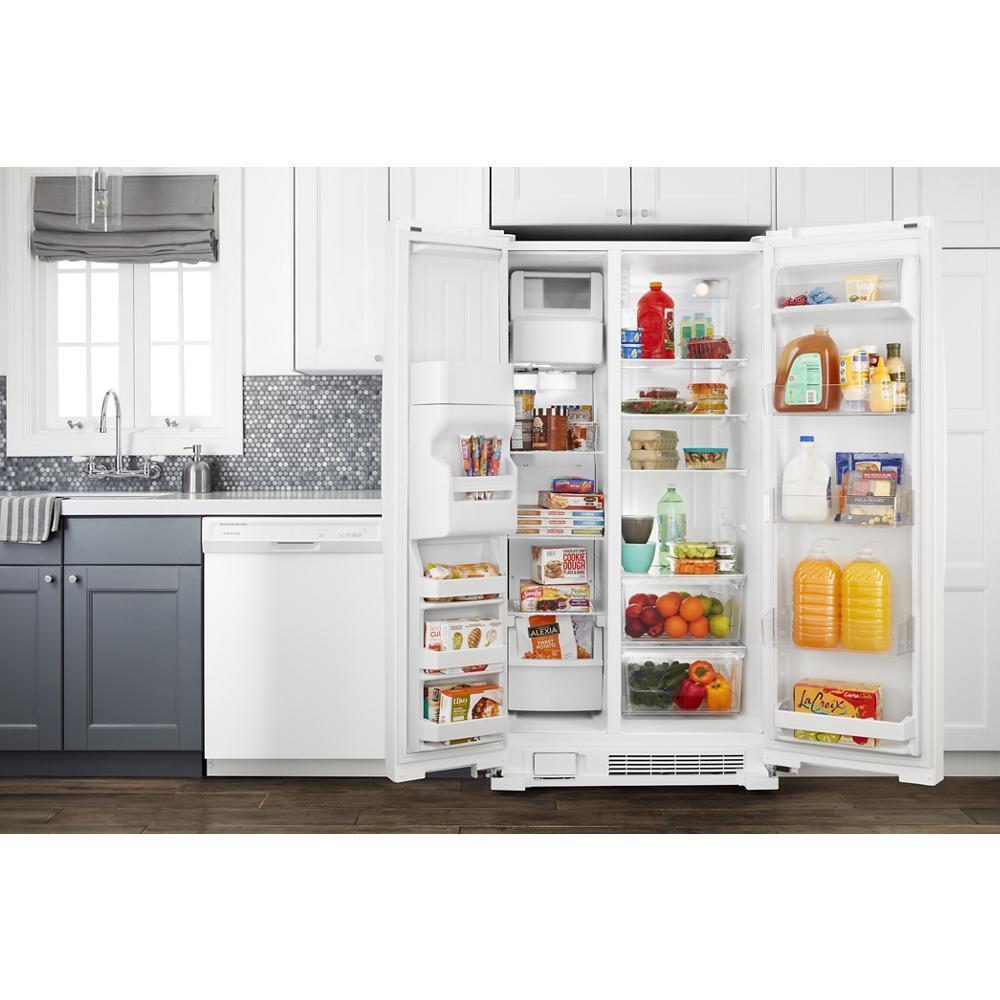 Amana ASI2575GRW 36-inch Side-by-Side Refrigerator with Dual Pad External Ice and Water Dispenser