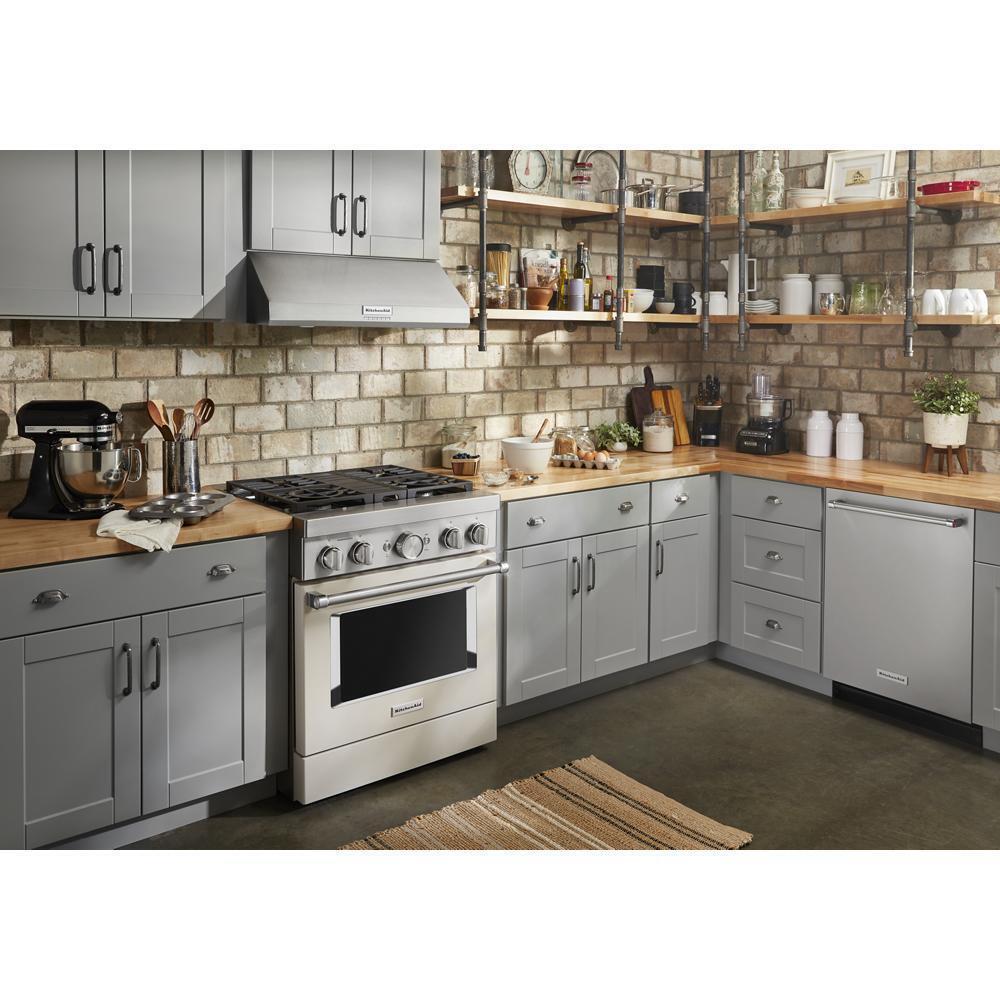 KFDC500JMH KitchenAid® 30'' Smart Commercial-Style Dual Fuel Range with 4 Burners