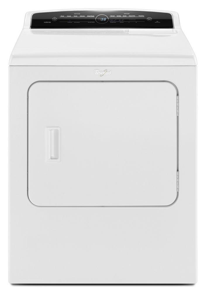 Whirlpool WED7000DW 7.0 cu.ft Top Load HE Electric Dryer with AccuDry™, Intuitive Touch Controls