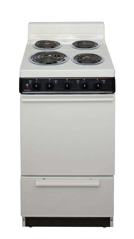 Premier EAK100TP0 20 in. Freestanding Electric Range in Biscuit