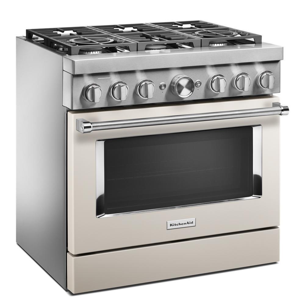 KFDC506JMH KitchenAid® 36'' Smart Commercial-Style Dual Fuel Range with 6 Burners