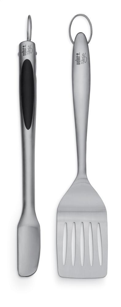 WEBER STYLE - Stainless Steel Two-Piece Barbecue Tool Set