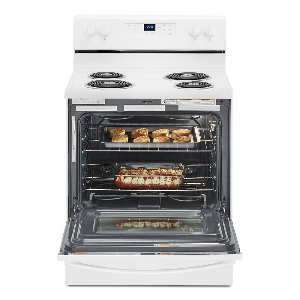 Whirlpool WFC150M0JW 4.8 cu. ft. Electric Range with Keep Warm setting