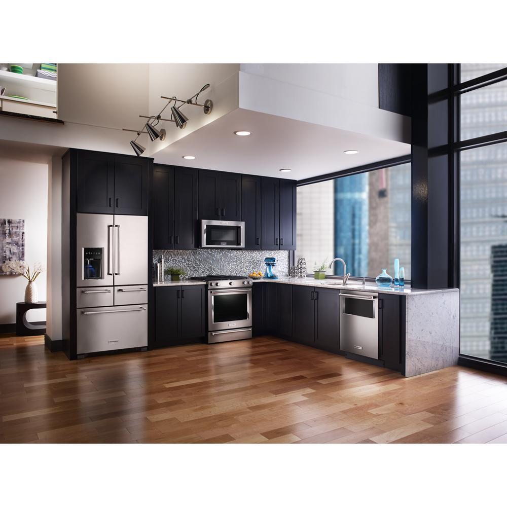 Kitchenaid KRMF706ESS 25.8 Cu. Ft. 36" Multi-Door Freestanding Refrigerator with Platinum Interior Design