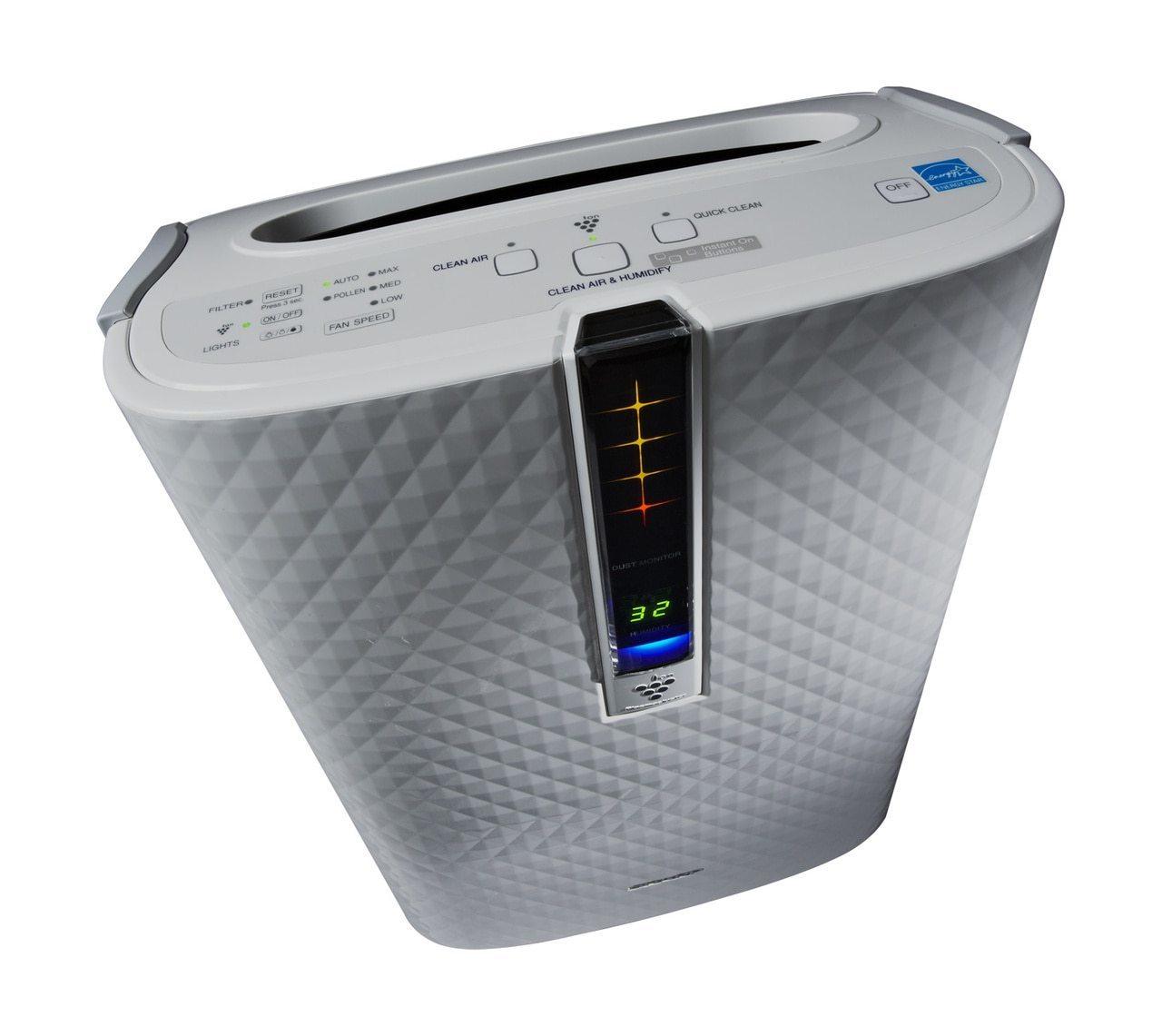 Sharp Plasmacluster Ion Air Purifier with True HEPA   Humidifier for Medium Rooms