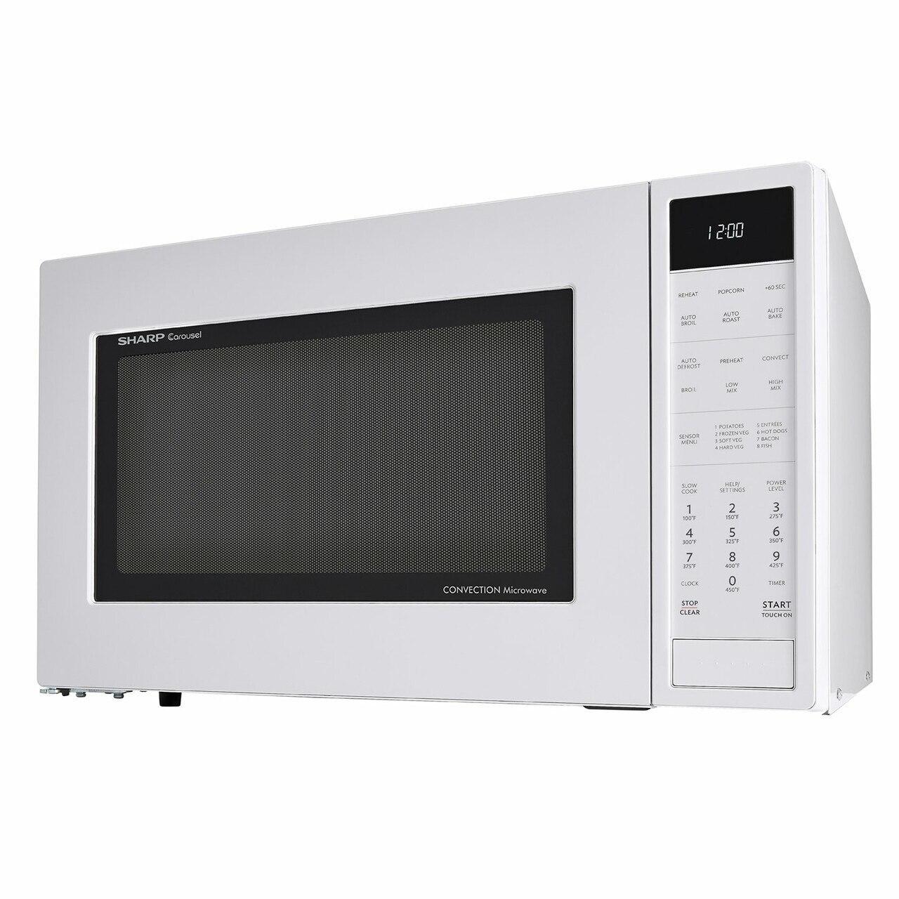 Sharp SMC1585BW 1.5 cu. ft. 900W Sharp White Carousel Convection + Microwave Oven