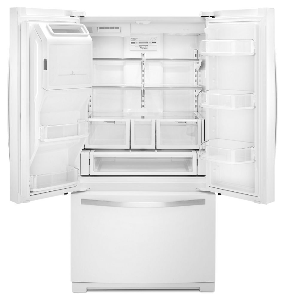 Whirlpool WRF757SDEH 36-inch Wide French Door Bottom Freezer Refrigerator with StoreRight System - 27cu. ft.