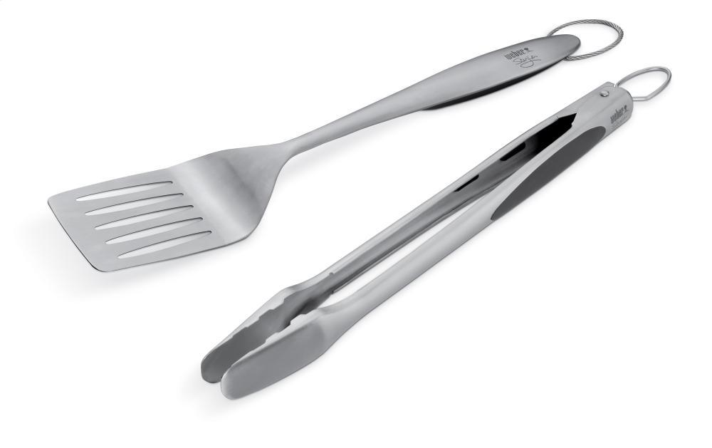 WEBER STYLE - Stainless Steel Two-Piece Barbecue Tool Set