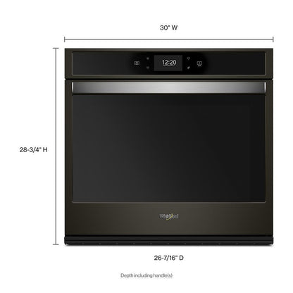 Whirlpool WOS72EC7HS 4.3 cu. ft. Smart Single Convection Wall Oven with Air Fry, when Connected