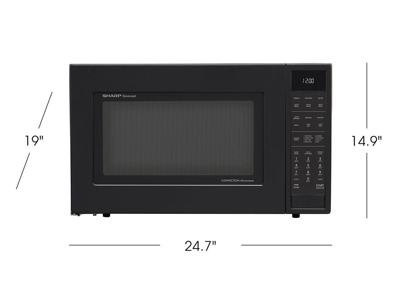 Sharp 1.5 cu.ft. 900W Carousel Countertop Microwave Oven - SMC1585BS