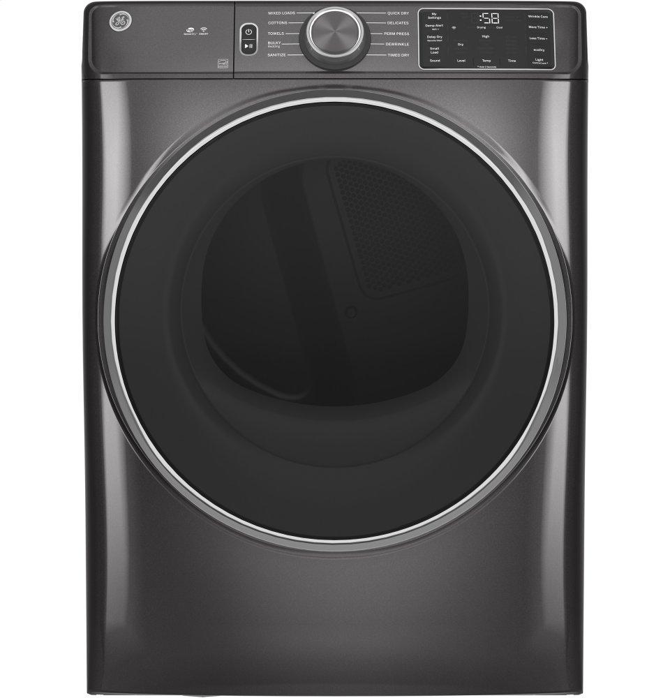 GE® 7.8 cu. ft. Capacity Smart Front Load Electric Dryer with Sanitize Cycle