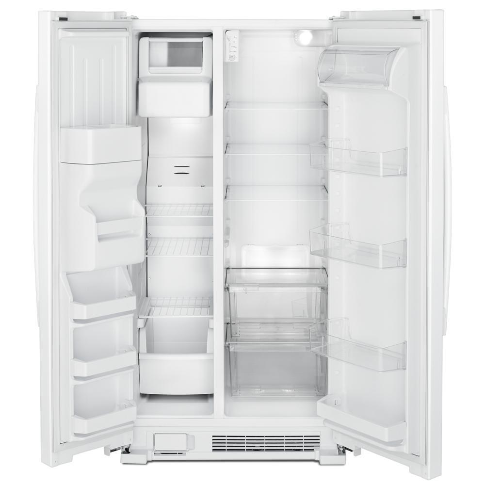 Amana ASI2575GRW 36-inch Side-by-Side Refrigerator with Dual Pad External Ice and Water Dispenser