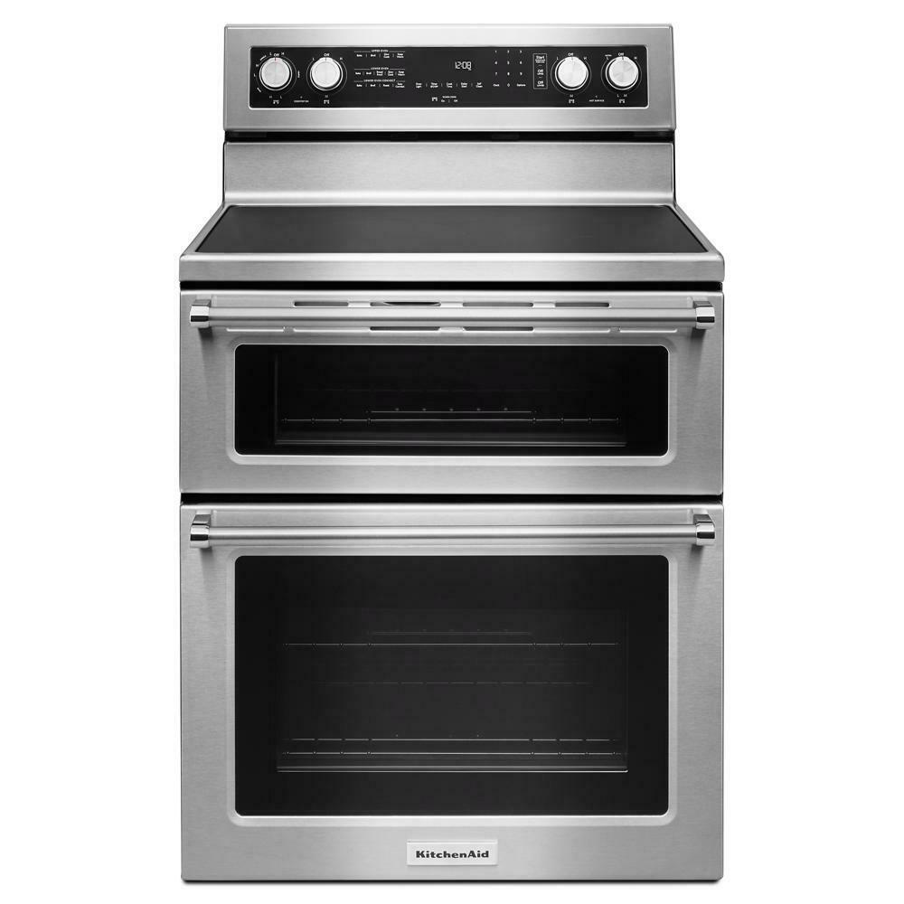 Kitchenaid KFED500ESS 30-Inch 5 Burner Electric Double Oven Convection Range