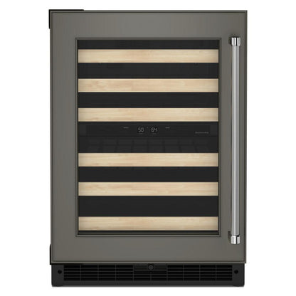Kitchenaid KUWL214KPA 24" Panel-Ready Undercounter Wine Cellar with Wood-Front Racks