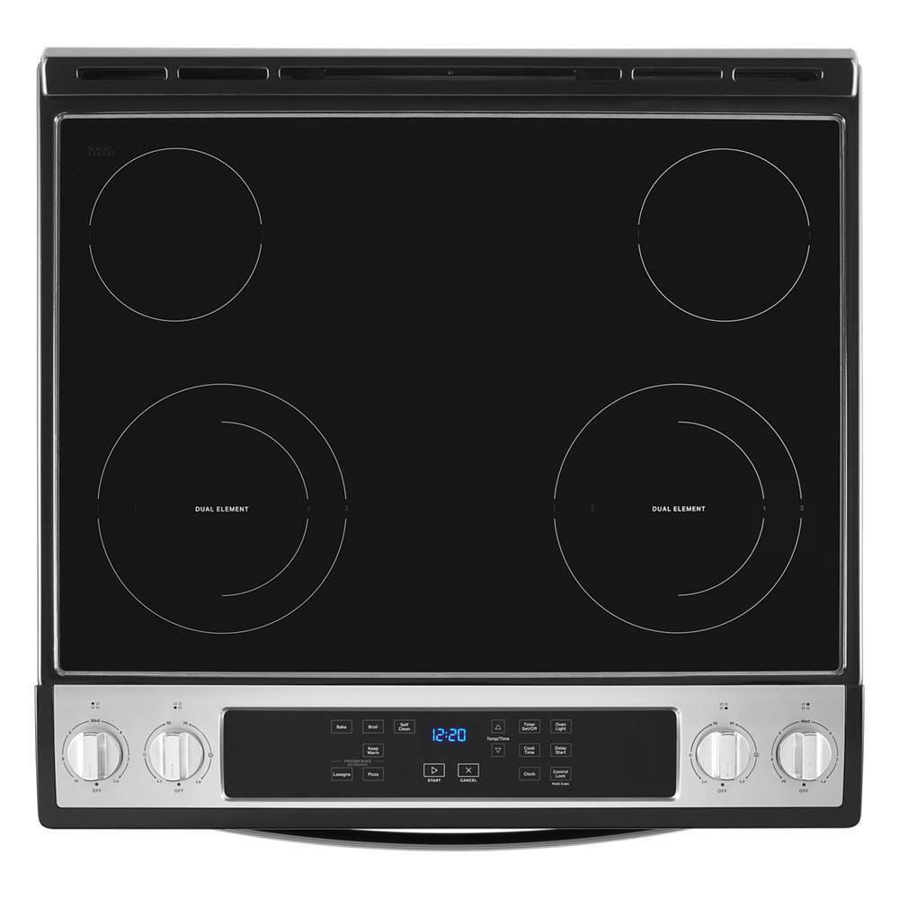 Whirlpool WEE515S0LS 4.8 Cu. Ft. Whirlpool® Electric Range with Frozen Bake™ Technology