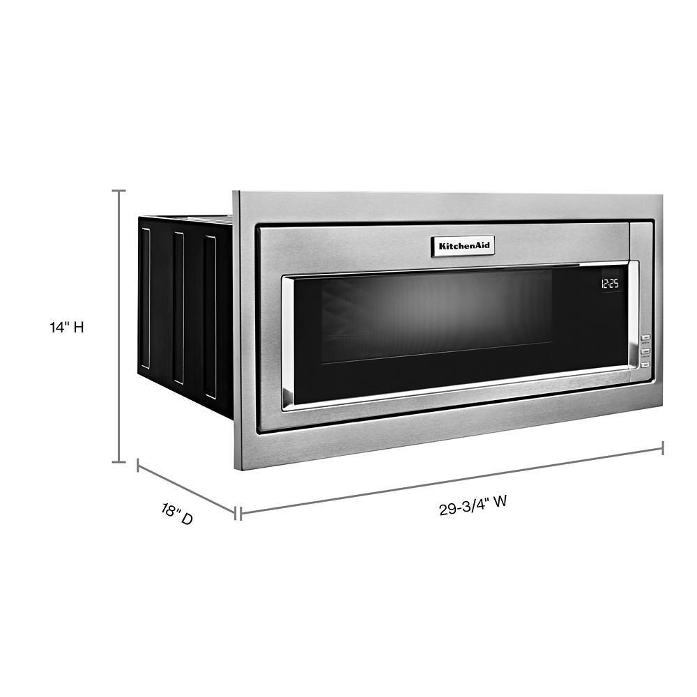 Kitchenaid KMBT5011KSS 1000 Watt Built-In Low Profile Microwave with Slim Trim Kit