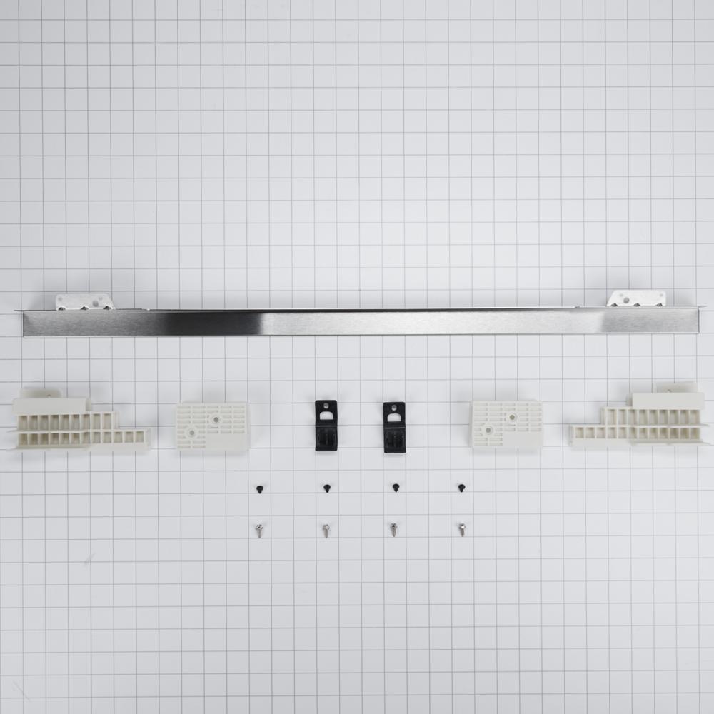 Whirlpool W11123004 30" Combination Wall Range Flush Installation Trim Kit, Stainless Steel