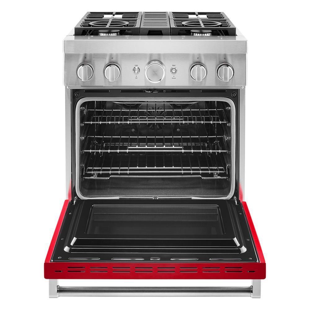 KitchenAid® 30'' Smart Commercial-Style Dual Fuel Range with 4 Burners