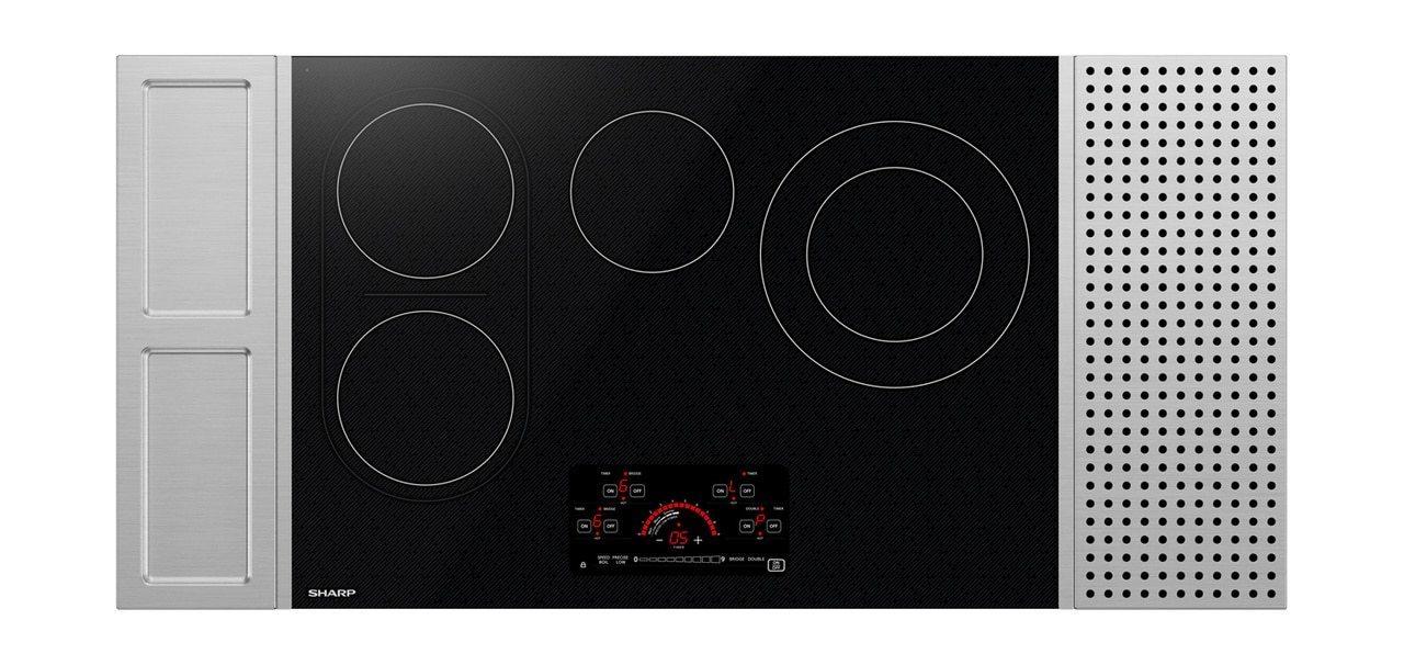 Sharp 30 in. Drop-In Radiant Cooktop with Side Accessories