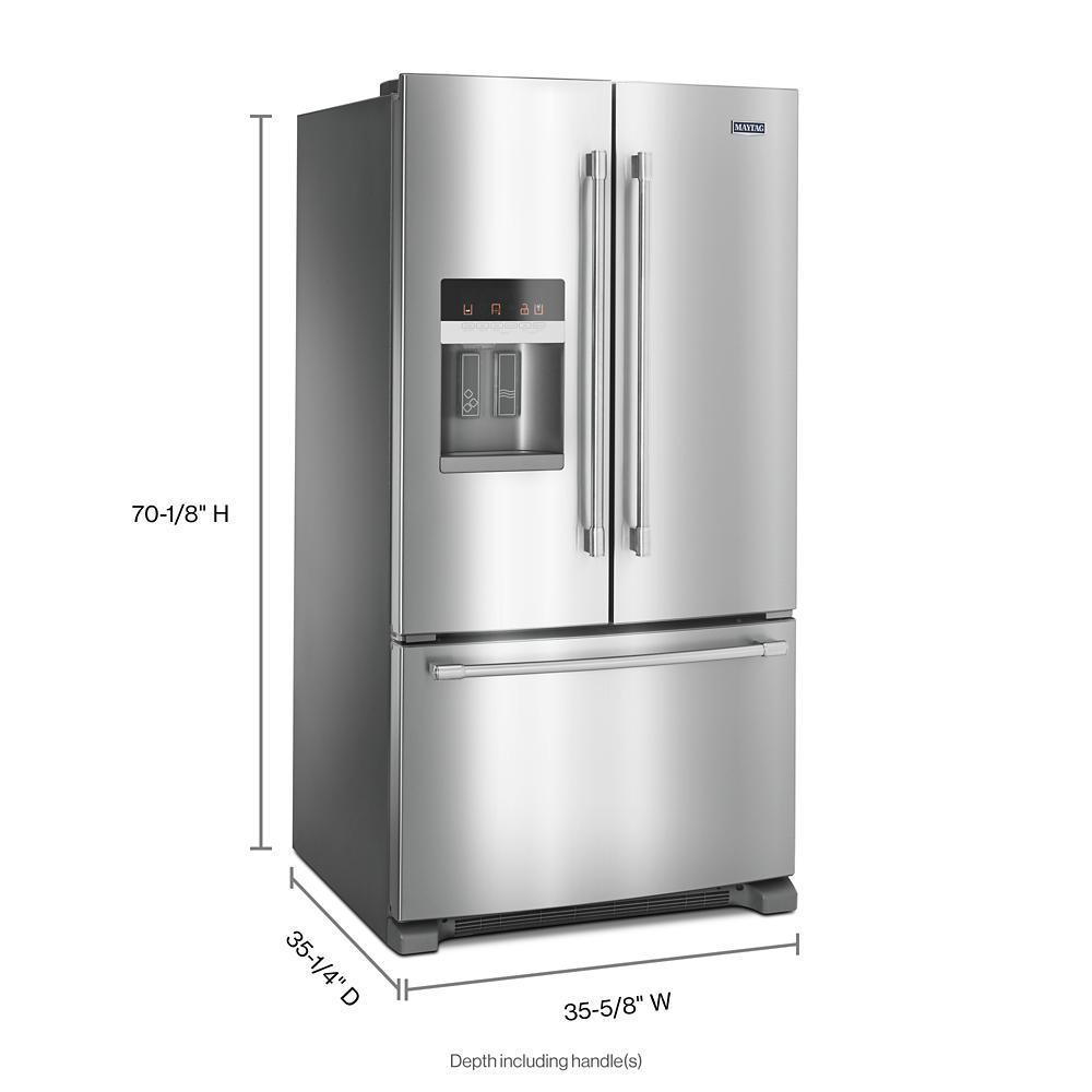 Maytag 36- Inch Wide French Door Refrigerator with PowerCold® Feature - 25 Cu. Ft.