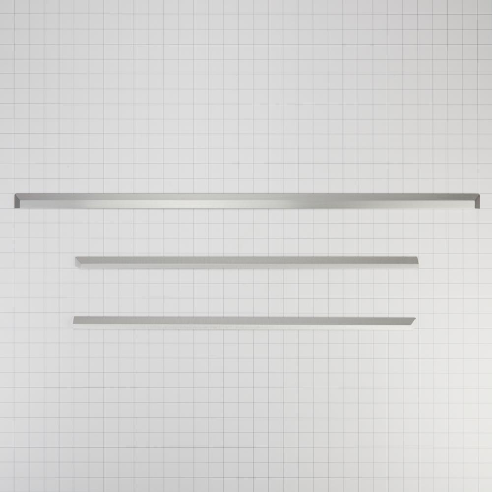 Whirlpool W10675028 34" Slide-in Range Trim Kit, Stainless Steel, with (3) trim pieces, and installation instructions